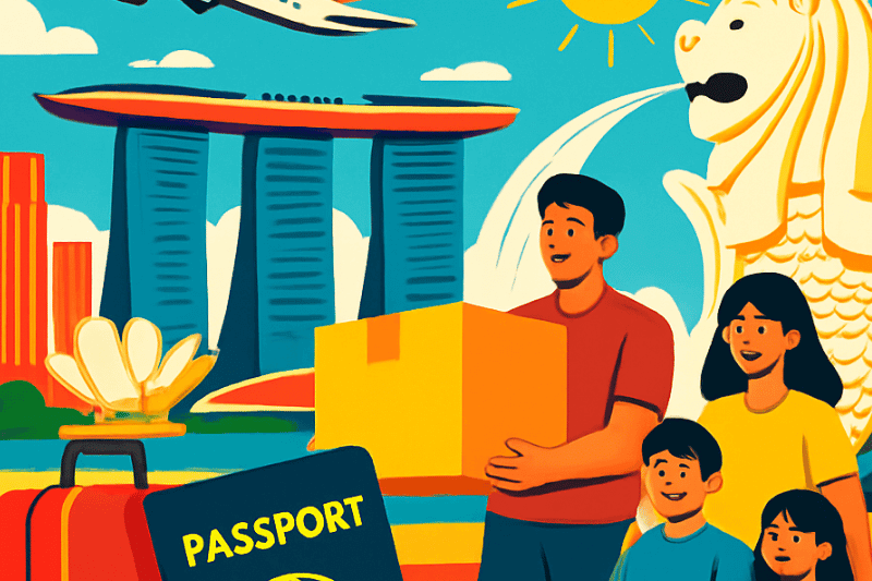 シンガポールへの移住準備