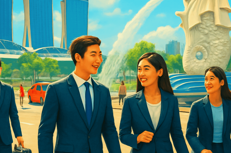 シンガポールの移住をサポートする人