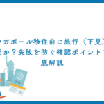 シンガポール移住前に旅行（下見）は必要か？失敗を防ぐ確認ポイントを徹底解説